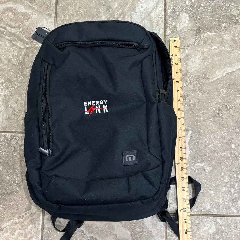 TravisMathew  Backpack Black Mens Travel Laptop Bag New